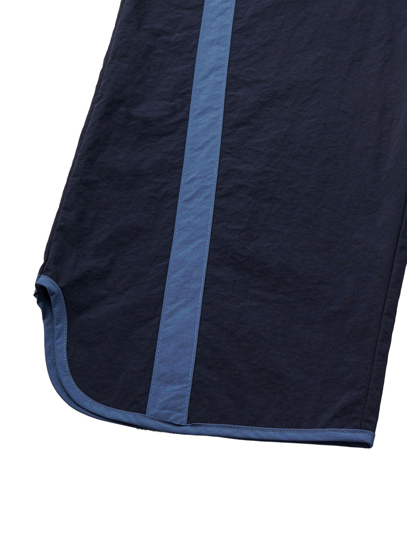 Women's Loose Wide-Leg Pants, Casual Drawstring Elastic Waist Colorblock Sportswear, Fashion Y2K Nine-Quarter Pants, All Seasons