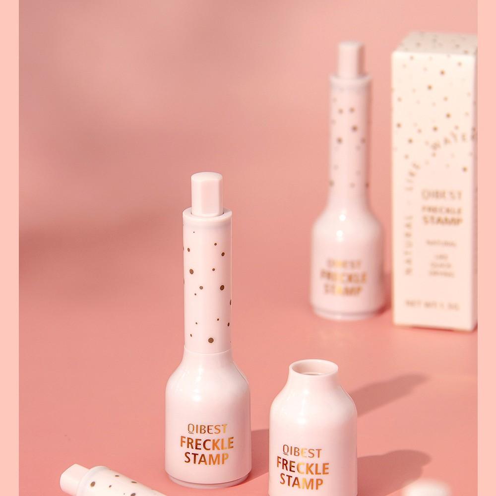 NEW blush+Freckle pen SET，4-In-1 Natural Freckle Stamp Pen - Fast-Dry  Halloween makeup，freckles stamp beauty stamps liquid blush glitter freckles freckle stamp  Temporary Fake Freckles For Makeup,