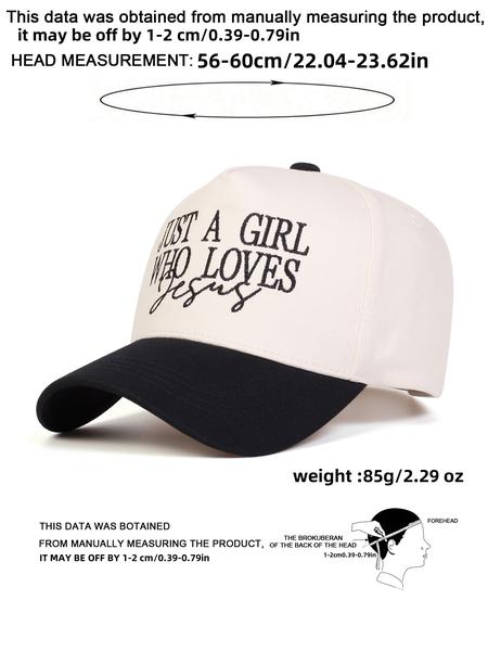 Women's Embroidered Just a Girl Who Loves Jesus Graphic Trucker Hat, Stylish Religious Theme Cap, Comfortable & Versatile, Perfect Gift