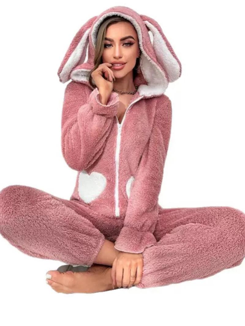 【Christmas Sale】Women’s Heart Fleece Onesie Pajamas – Cute Hooded Loungewear, Super Soft & Cozy for Cold Nights 【Christmas Sale】Women’s Heart Fleece Onesie Pajamas – Cute Hooded Loungewear, Super Soft & Cozy for Cold Nights