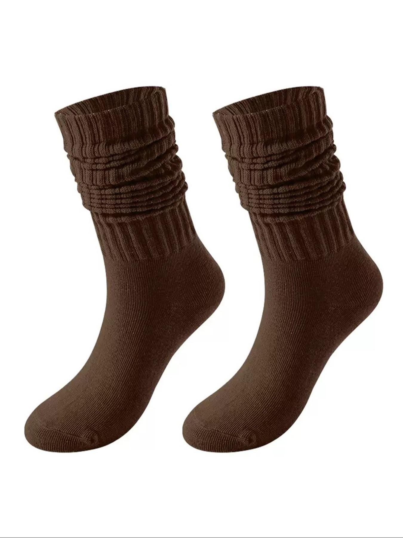 Women's Yoga Mid-Calf Elastic Socks, Anti-Slip Pilates Fitness Sports Socks, Grip Sports Socks, Indoor Jump Rope Dance Training Floor Socks, 6 Pairs Pack