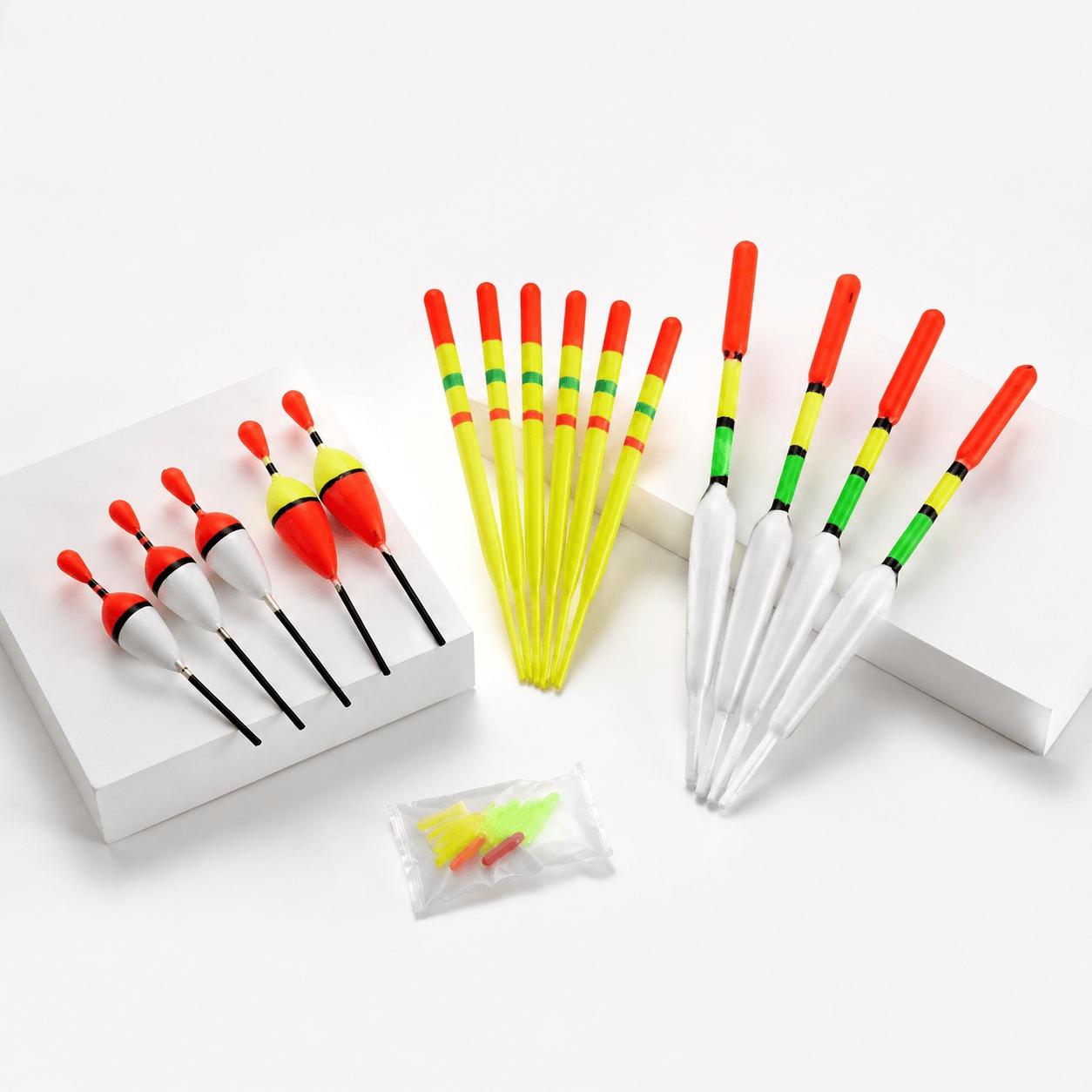 Upgrade Your Gear: High-Sensitivity Adjustable Depth Slip Bobber Kit with Assorted Bobbers, Soft Baits & Sinkers, Fresh & Saltwater, Boat & Rock Fishing.