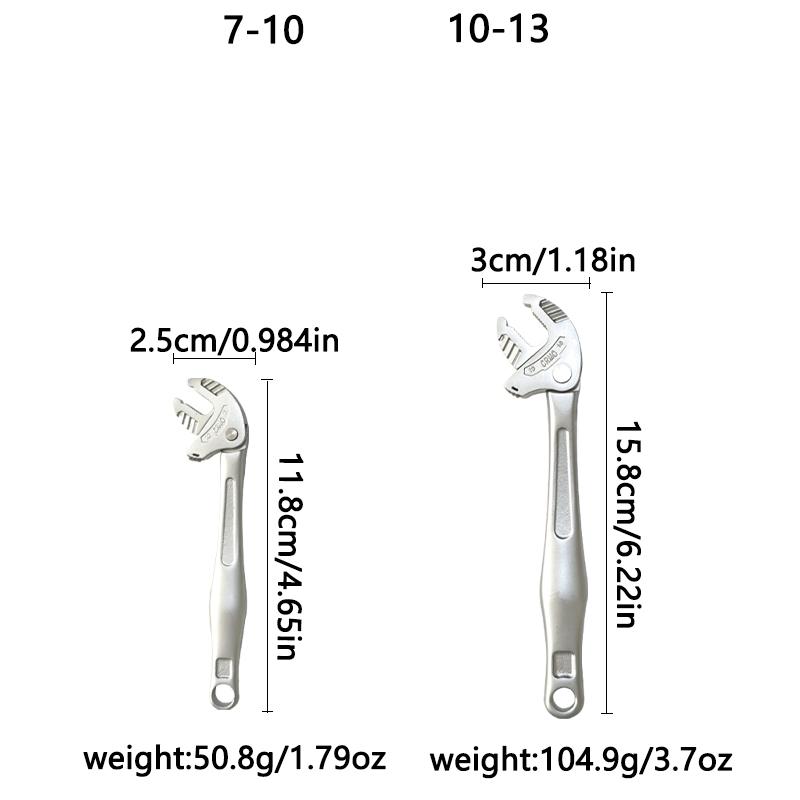 Automatic Locking Wrench, Crab Clamp Multi-Functional Quick Adaptation, Industrial Grade Adjustable Wrench for Home & Factory Repair, Self Locking Wrench