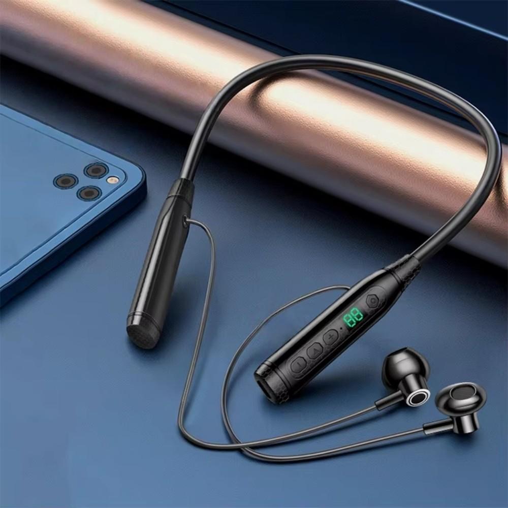 All-Day Audio Playback Earbuds, Wireless Neckband Head,Stereo Bass,Ultra Long Lasting Battery,Magnetic Suction Ear  For Sports outdoor Running Cycling Gaming  Music Workout Gym, Headset In Ear With Microphone Noise Cancelling