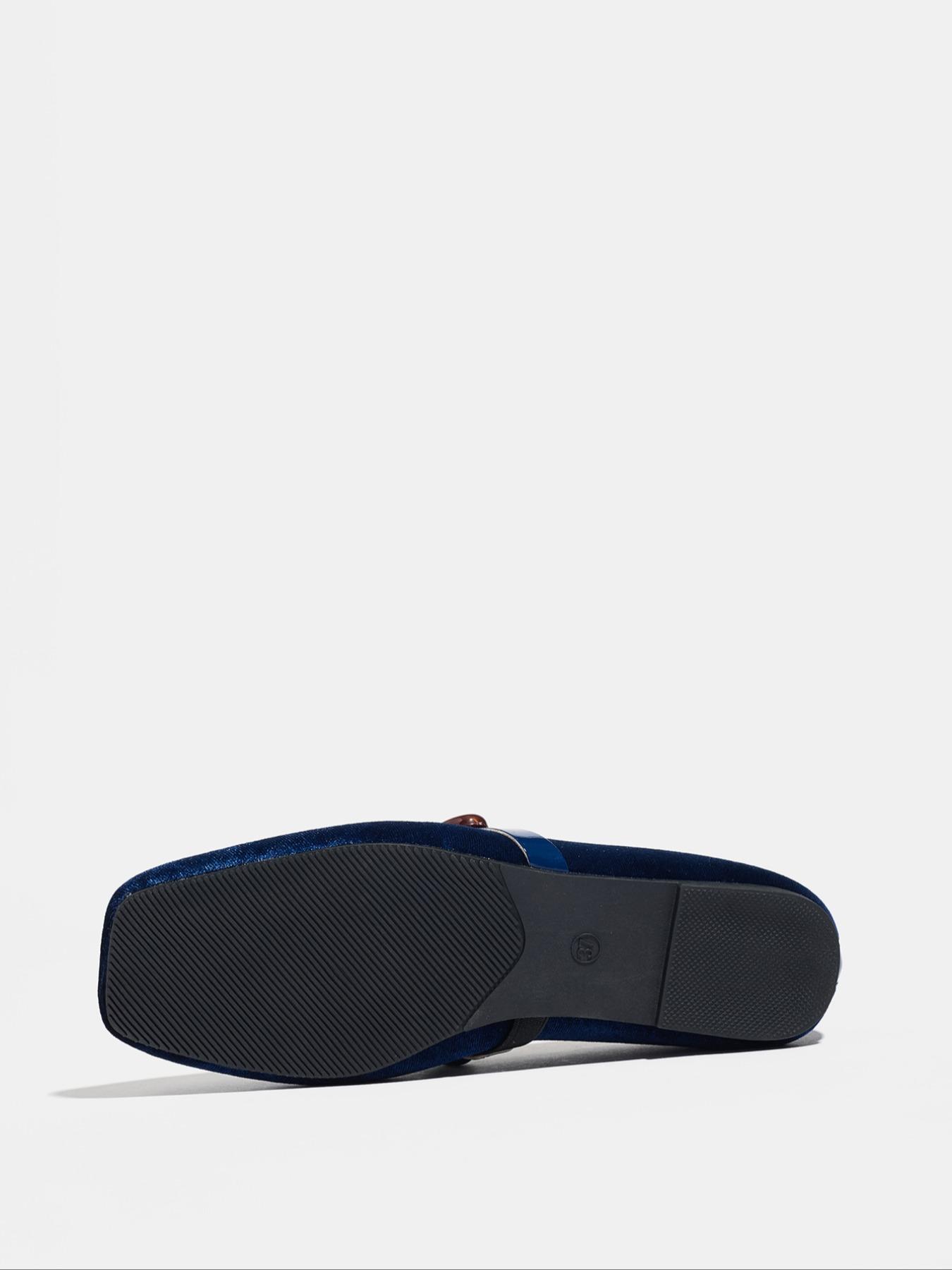 Women's Plus Size Retro Square Toe Flat Shoes Slip-On Comfortable Soft Sole Mary Jane Flats with Gem Decoration Casual Commuter Shoes All Seasons Footwear