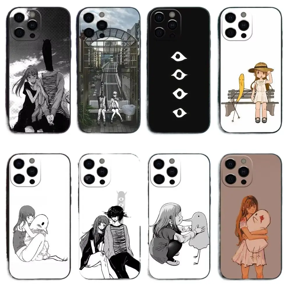 Oyasumi Punpun Goodnight Punpun Anime Graphic Phone Cases For iPhone 17 Promax Air 16 Plus 15 14 Pro Max 13 12 Samsung S26 S25 S24 S23 Ultra Plus Shockproof Protective Cover Manga Fan Gift