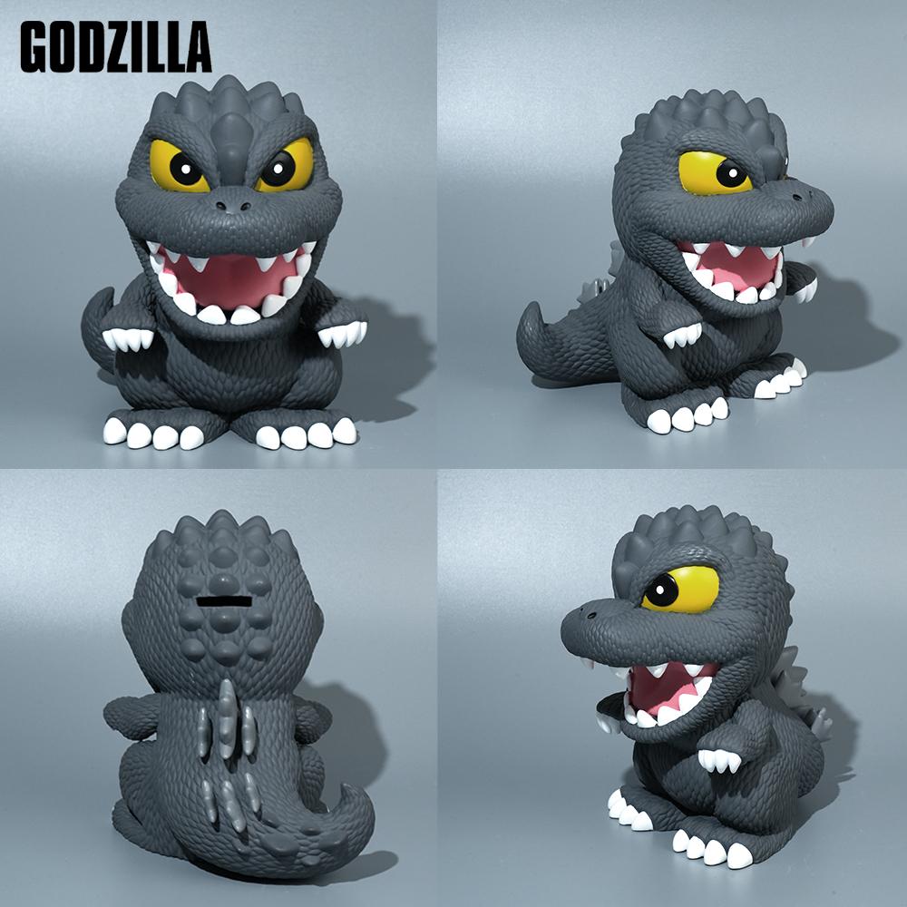 L-1PC Godzilla Official License Godzilla Piggy Bank Unique Money Saving Box Coin Bank Savings Bank Movie Merch for Home Desktop Decoration Gifts for Fans Birthday Christmas