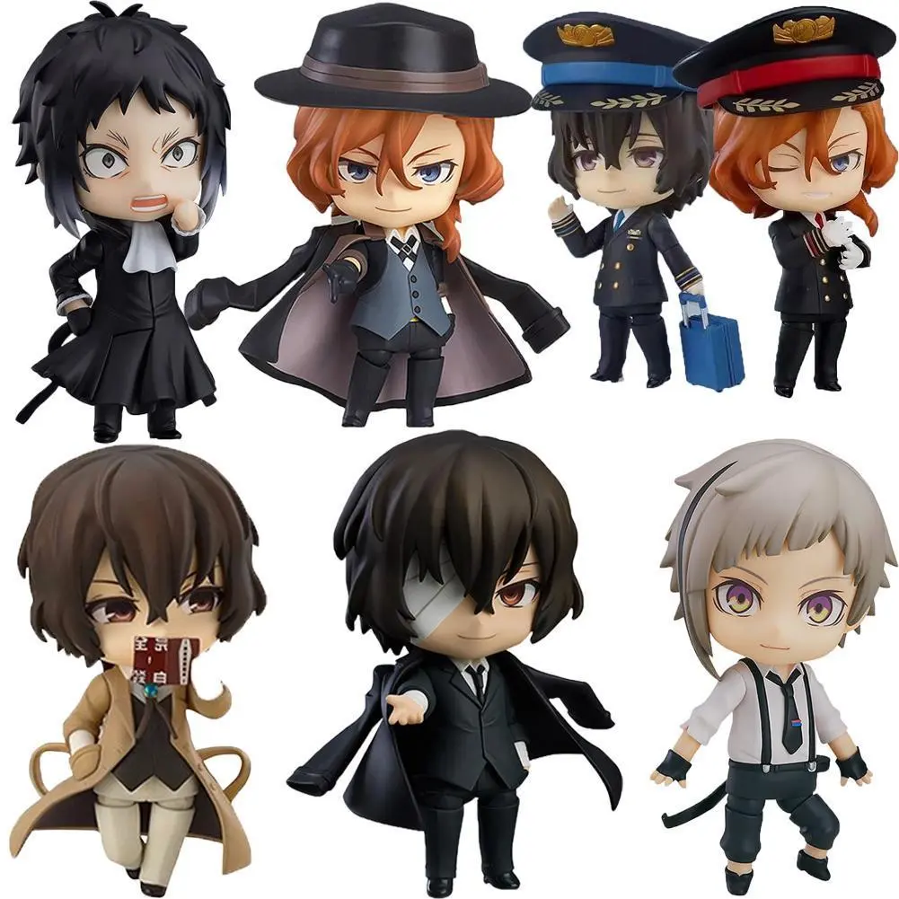 2026 hot item BSD Anime Figure Nakajima Atsushi Dazai Osamu Nakahara Chuuya Action Figure Akutagawa Ryunosuke Collectible Model Ornament Gifts Popular toys