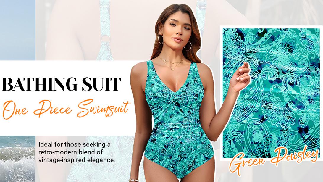 Holipick Women One Piece Bathing Suit Tummy Control Swimsuit Slimming Push Up Swimwear Long Torso Swimsuits for Women Monokini Swimsuits Sexy Full Coverage Swim Suit