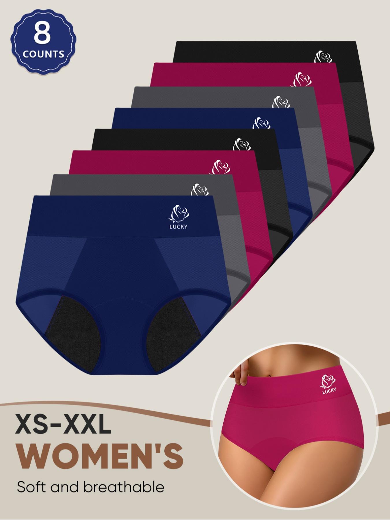 【Period Panty】8-Count Breathable Period Underwear | High-waisted Anti-leak & All-season Fit