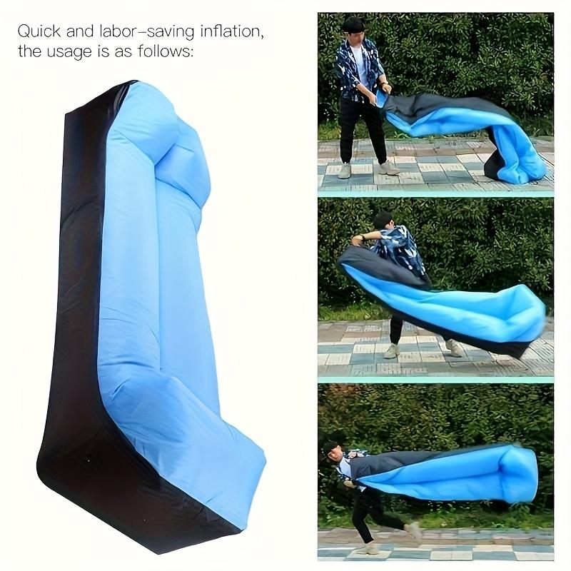 Portable Inflatable Sofa Bed, Quick Setup Self-Inflate Design, Compact Carry Bag, Durable and Comfortable, Outdoor Indoor Use