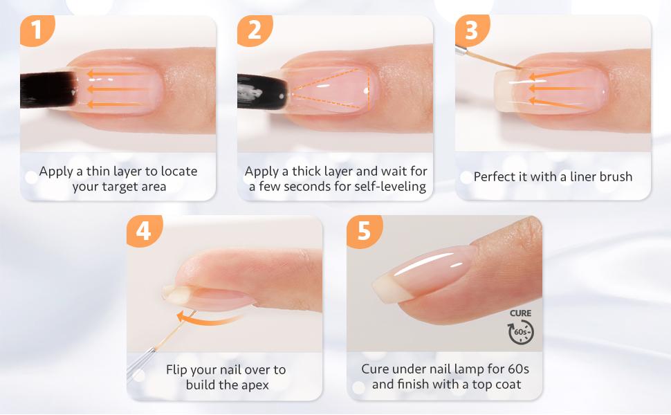 GAOY Clear Builder Gel for Nails, 16ml Nail Strengthener in a Bottle, Nail Extension Hard Gel, Soak Off Long Lasting UV Gel, Base Coat Top Coat Needed GAOY Clear Builder Gel for Nails, 16ml Nail Strengthener in a Bottle, Nail Extension Hard Gel, Soak Off Long Lasting UV Gel, Base Coat Top Coat Needed