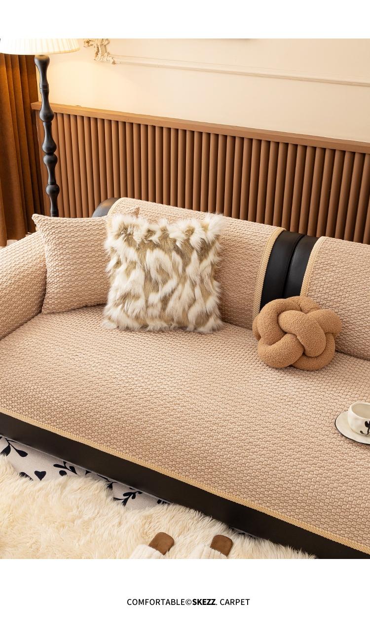 Vintage American Farmhouse Thick Plush Sofa Cushion, Multi Colors & Sizes Pet-Friendly & Scratch-Resistant | for Fall & Winter Stain-Proof, Machine Washable Sofa Couch Covers Home Decor Essential for Living Room, Bedroom, Dining & Office