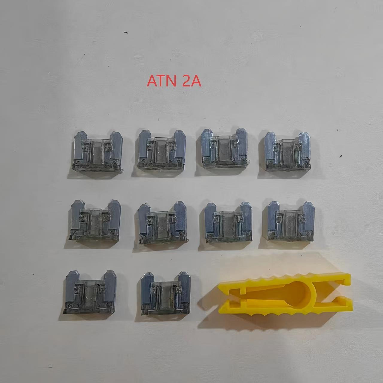 (10 Pack), ATN Micro Blade Fuse, Nickel Plated, 12 Amp Specifications Available, Suitable for Cars, Trucks, Boats, Motorcycles, SUVs