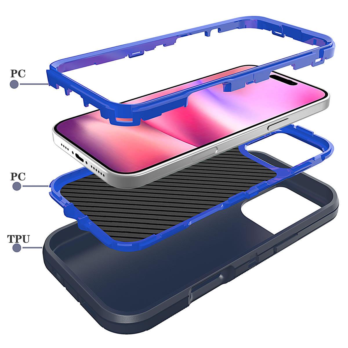 Essential phone case for outdoor workers, suitable for iPhone 16 Pro Max with back clip, iPhone 15 Plus protective case, 14 Max with rotating clip, 13 Pro waist-hanging phone case
