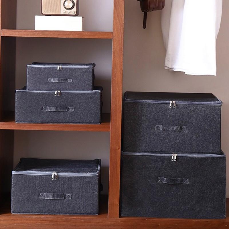 Foldable Ion Storage Box, Waterproof Organizer, Bedding Folder, Foldable Storage Box, Suitable for Closet, Bedroom, Kitchen, Books