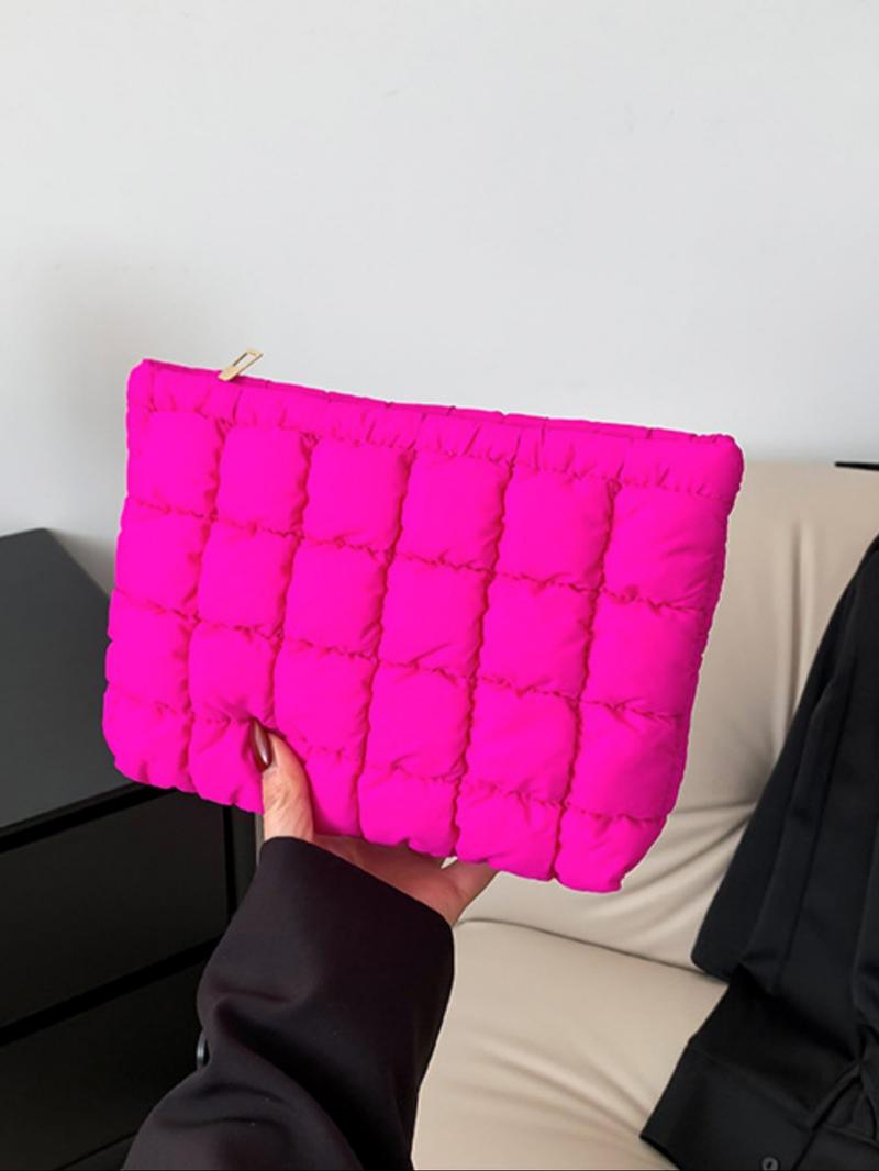 Women's Oversized Zippered Travel Storage Bag, Plain Design Handbag for Ladies & Girls, All-Season Casual Carryall