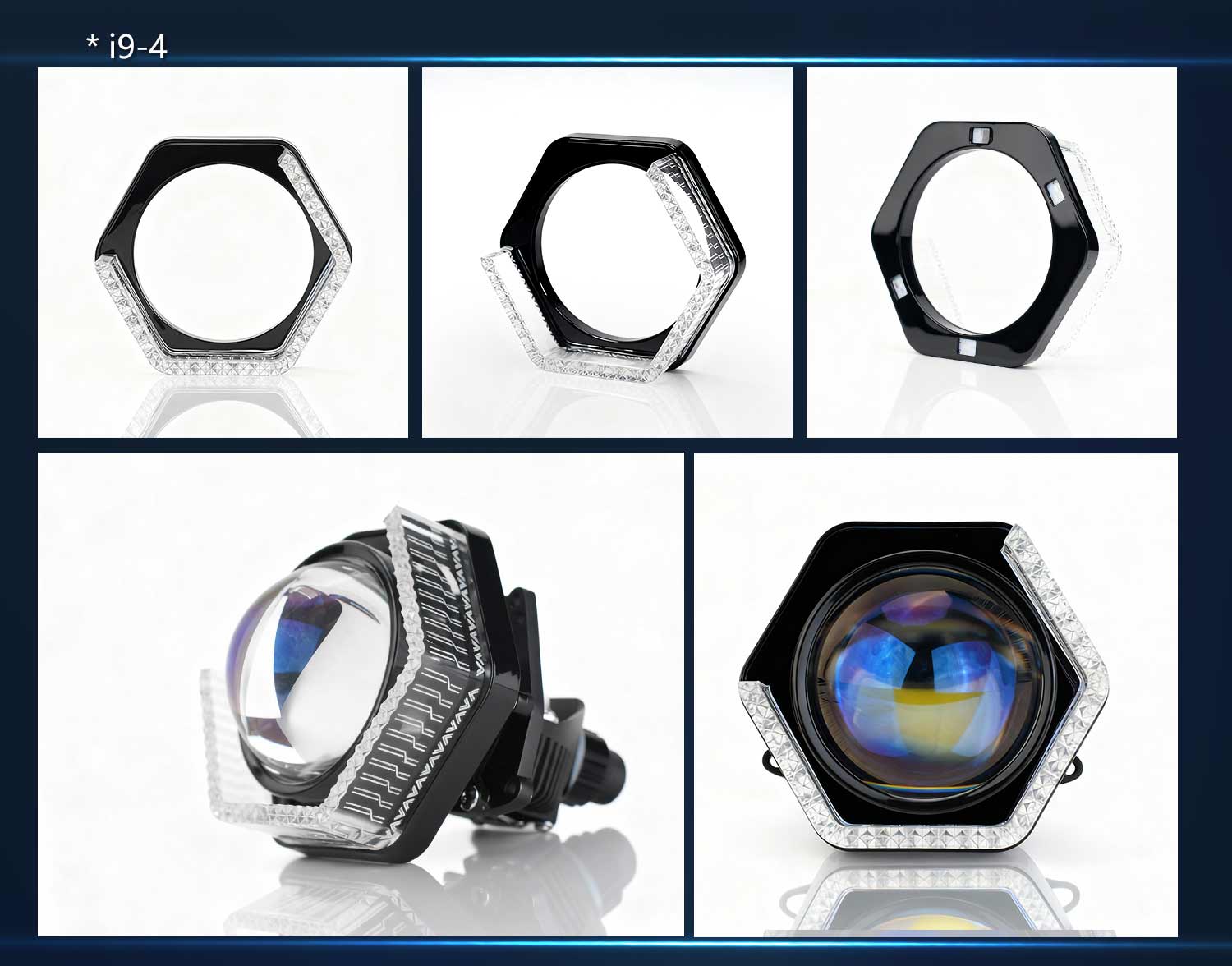 2PCS 5D RGB Angel Eyes Halo Rings Lights with Turn Signal Lights APP Bluetooth LED Motorcycle Retrofit DRL Car Headlight