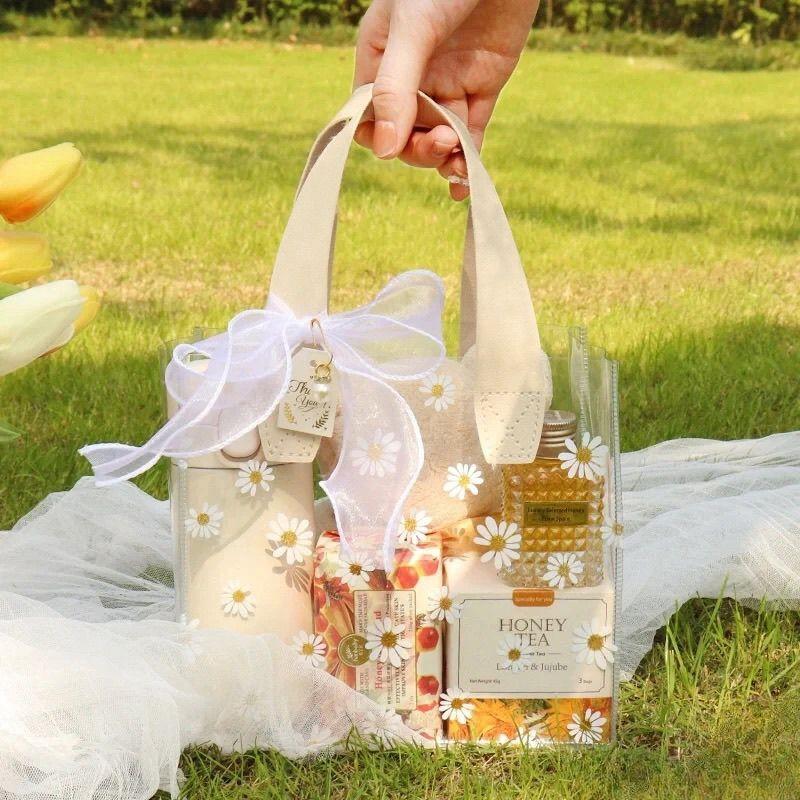 3 Items Festival Party Cute Gift Bags, PVC Memorial Souvenir Gift Bags, Bridal Shower Wedding Birthday Christmas Gifts