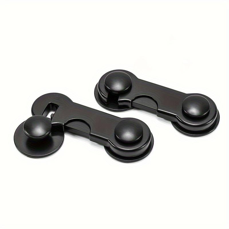 2pcs Multifunctional Industrial Science Safety Lock Safety Cabinet Drawer Door Buckle Home black Bathroom Refrigerator Lock, Freezer Lock