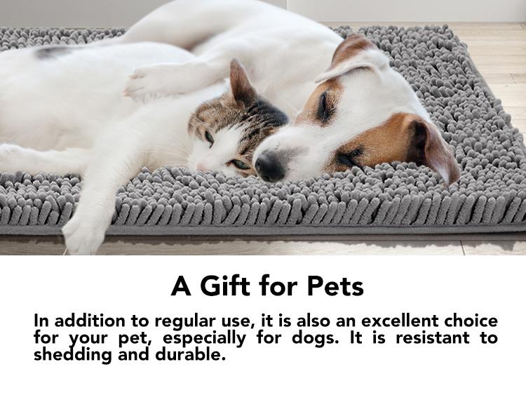 Deconovo Bath Rug, Soft Absorbent Shaggy Bath Mat, Machine Washable, Non-Slip Plush Carpet for Bathroom, Tub, Shower, Pet-Friendly