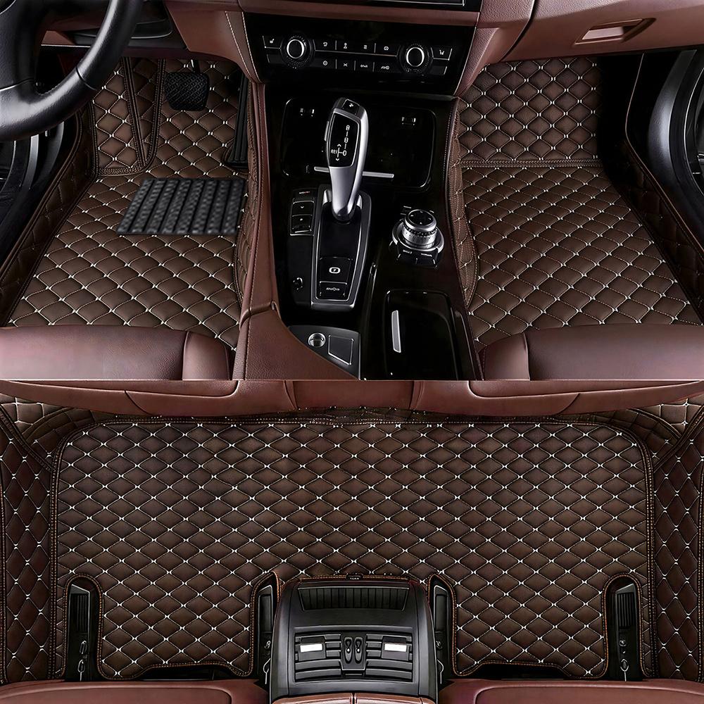 For BYD Seal 06 EV/DM-i PU leather left-hand drive car floor mat, 360 degree protection, car interior accessories, suitable for heavy weather, quick disassembly, cleaning and installation for daily use Automotive floor mats
