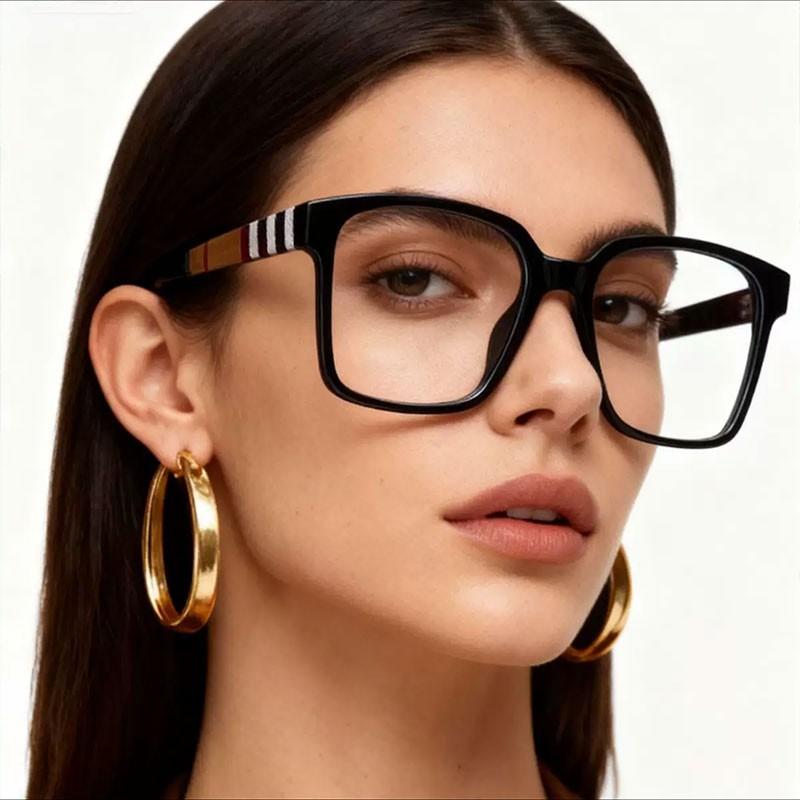 Vintage Square Tr90 Blue Light Glasses, UV Protection Ultralight Unisex Eyewear, Perfect for Commute, Driving & Parties