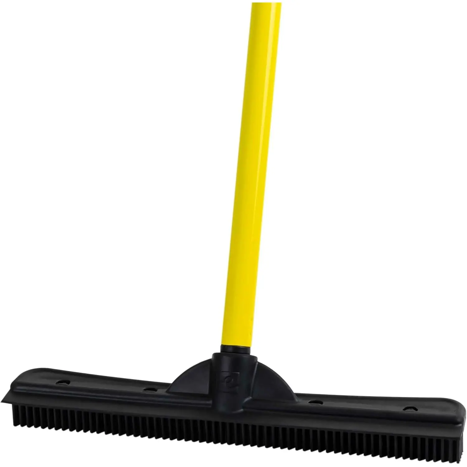 Pet Hair Removal Rubber Broom with 58" Telescopic Handle – Multi-Surface Rubber Broom with Built-in Squeegee Edge for Sweeping Fur, Hair & Debris on Tile, Wood, Vinyl, and CarpetGift