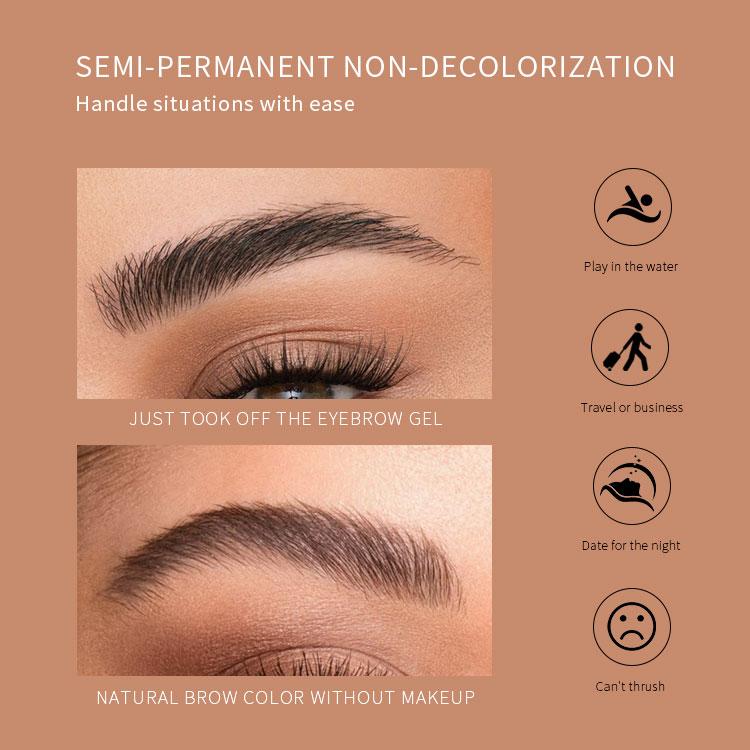 Humidity Proof Hydrating Peel Off Eyebrow Gel Waterproof Sweatproof Long Lasting