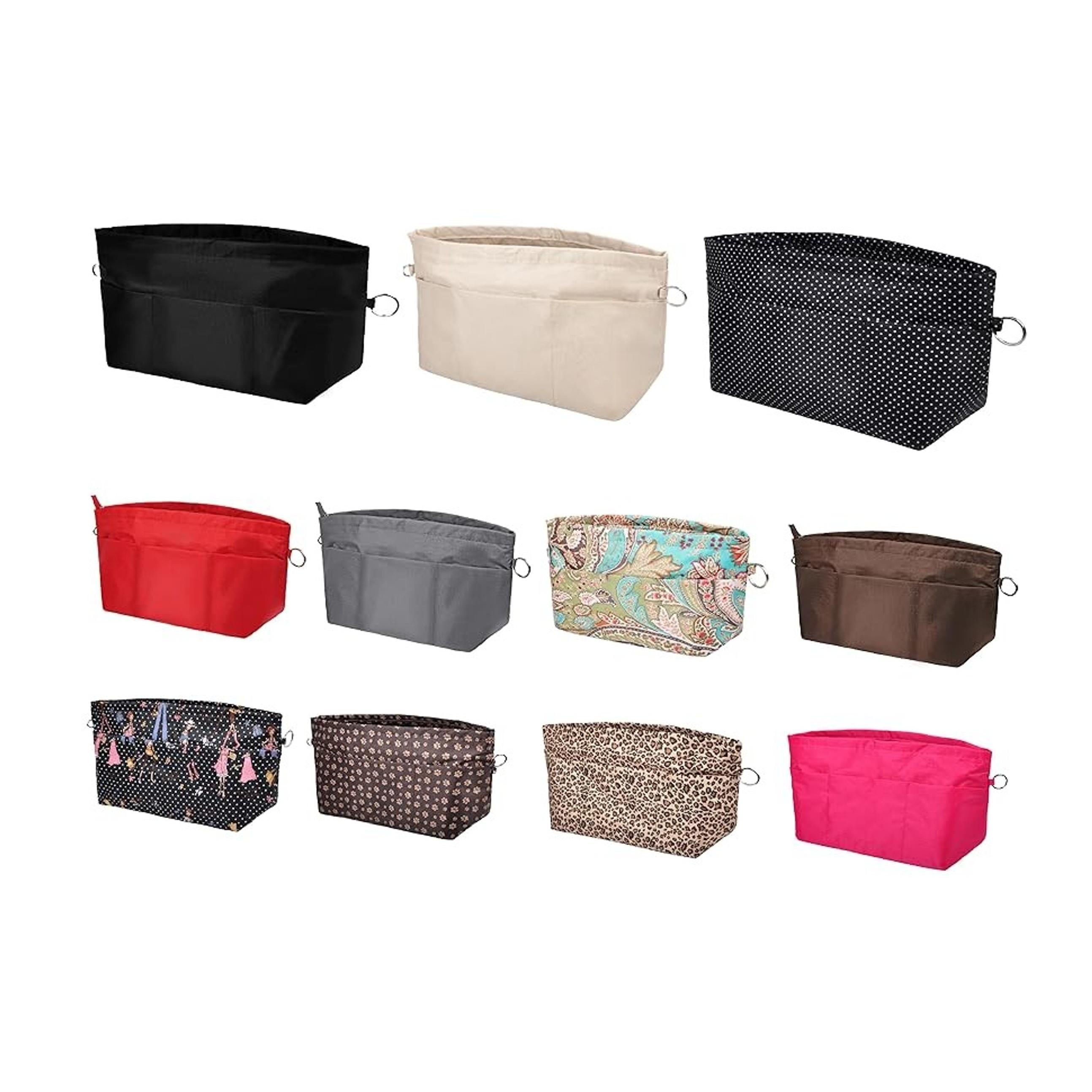 Handbag Purse Tote Organizer Insert with Zipper Closure, 11 Pockets, 3 Sizes, Multiple Colors Handbag Purse Tote Organizer Insert with Zipper Closure, 11 Pockets, 3 Sizes, Multiple Colors