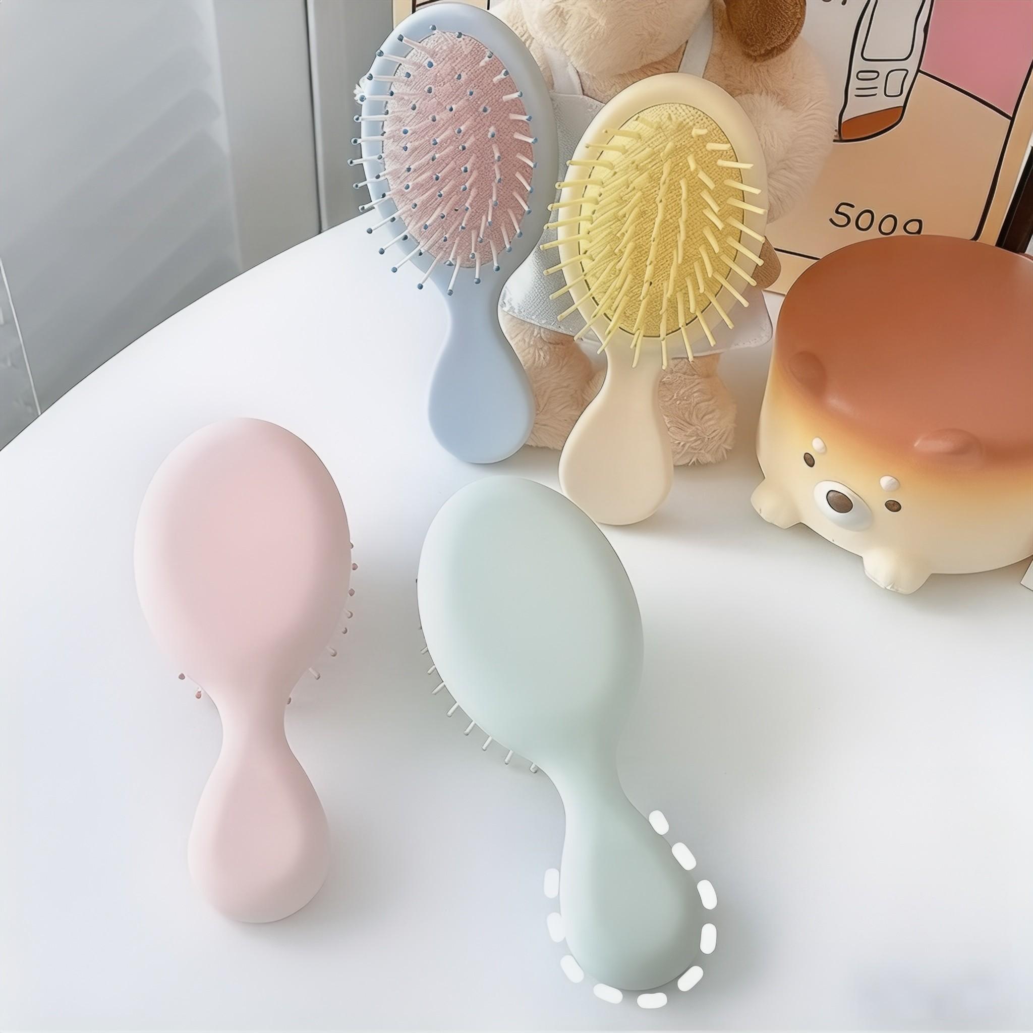 Macaron airbag comb - Women's portable beauty accessory - Compact air cushion massage comb - Household head comb - Small comb