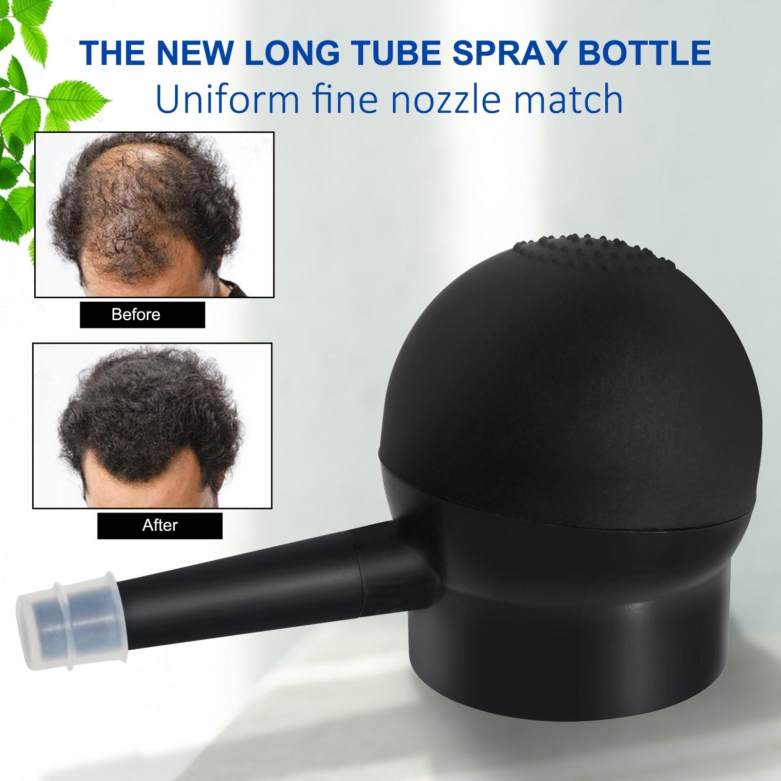 Elaimei Hair Thickening Fiber Kit, Natural Invisible Hairline Filler Spray, Unisex Dense Hair Solution, Fill Gaps and Frame Forehead