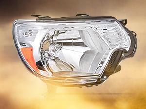 Nilight Driver & Passenger Side Headlight Assembly for 2012-2015 Toyota Tacoma, Chrome Housing, Amber Reflector, Waterproof, Corrosion Resistant, Falling Rock & Wild Animal Protective