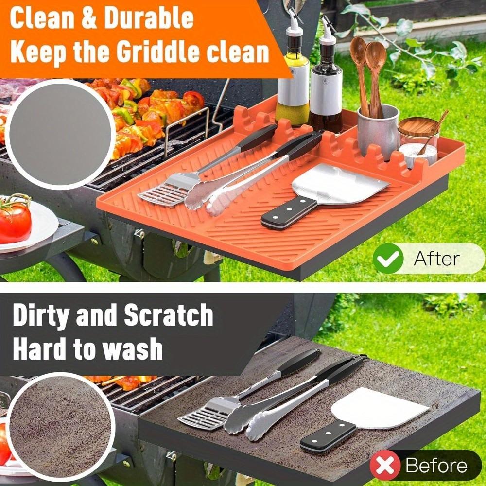 Silicone Grill Mat Compatible with Blackstone Griddle, Durable BBQ Accessories for Easy Cleaning, Perfect for Indoor/outdoor Use Silicone Grill Mat Compatible with Blackstone Griddle, Durable BBQ Accessories for Easy Cleaning, Perfect for Indoor/outdoor Use