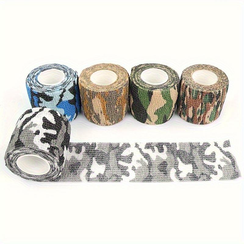 12 Rolls Camouflage Print Self-Adhesive Bandage Wrap for Finger/Wrist Support, Camping/Fishing Gear & Outdoor Sports Safety Guard