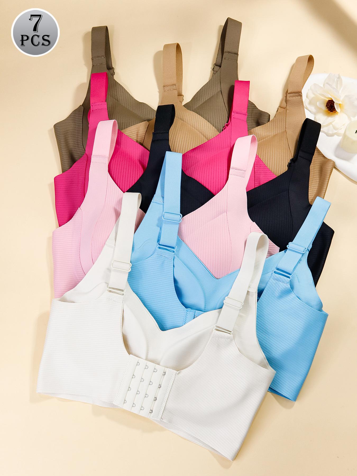 Women's Solid Wireless Bra, ComfortableBreathable Push Up Bra, Softness Lightweight,Lingerie for All Seasons, Pushbra Women's Solid Wireless Bra, ComfortableBreathable Push Up Bra, Softness Lightweight,Lingerie for All Seasons, Pushbra