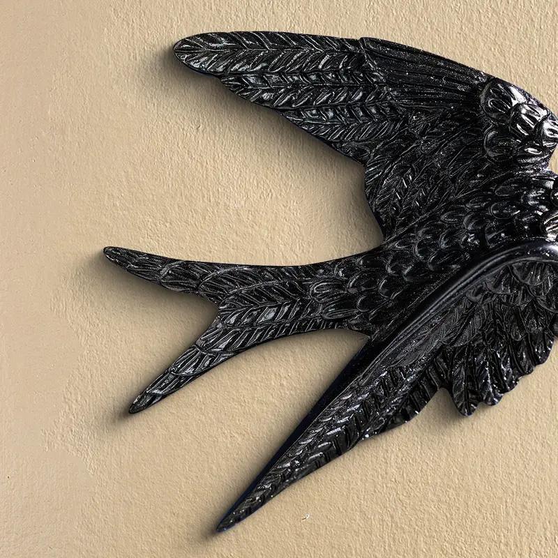 ⭐【Gallery Wall Hack】Textured Faux Brass Bird Sculptures ｜ Eclectic 3D Wall Art ｜ Maximalist Room Addition