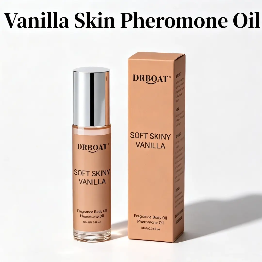 Vanilla Skin Pheromone Essential Oil - 10ml Roll-On Long Lasting Subtle Perfume Oil, Vanilla Scents, Enchanting Fragrance, Original Vanilla Body Oil for Men and Women, Ideal for Dating, Traveling, Home Use.