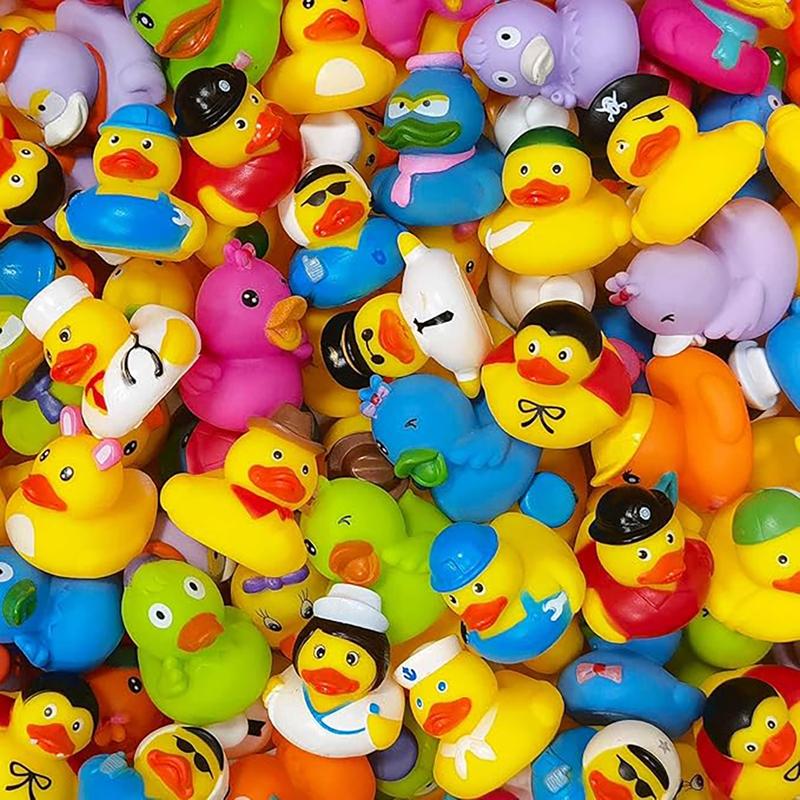 Mixed Duck Toys, Kids Pool Floats, Pool Floaters, Boy Girl Party Supplies, Mini Beach Toys, Birthday Gifts, Thanksgiving Christmas New Year Decorations
