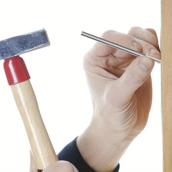 50 Invisible Dual-Head Nails + 1 Installation Socket, Traceless Hidden Nails for Baseboards, Edging, Furniture Fixing