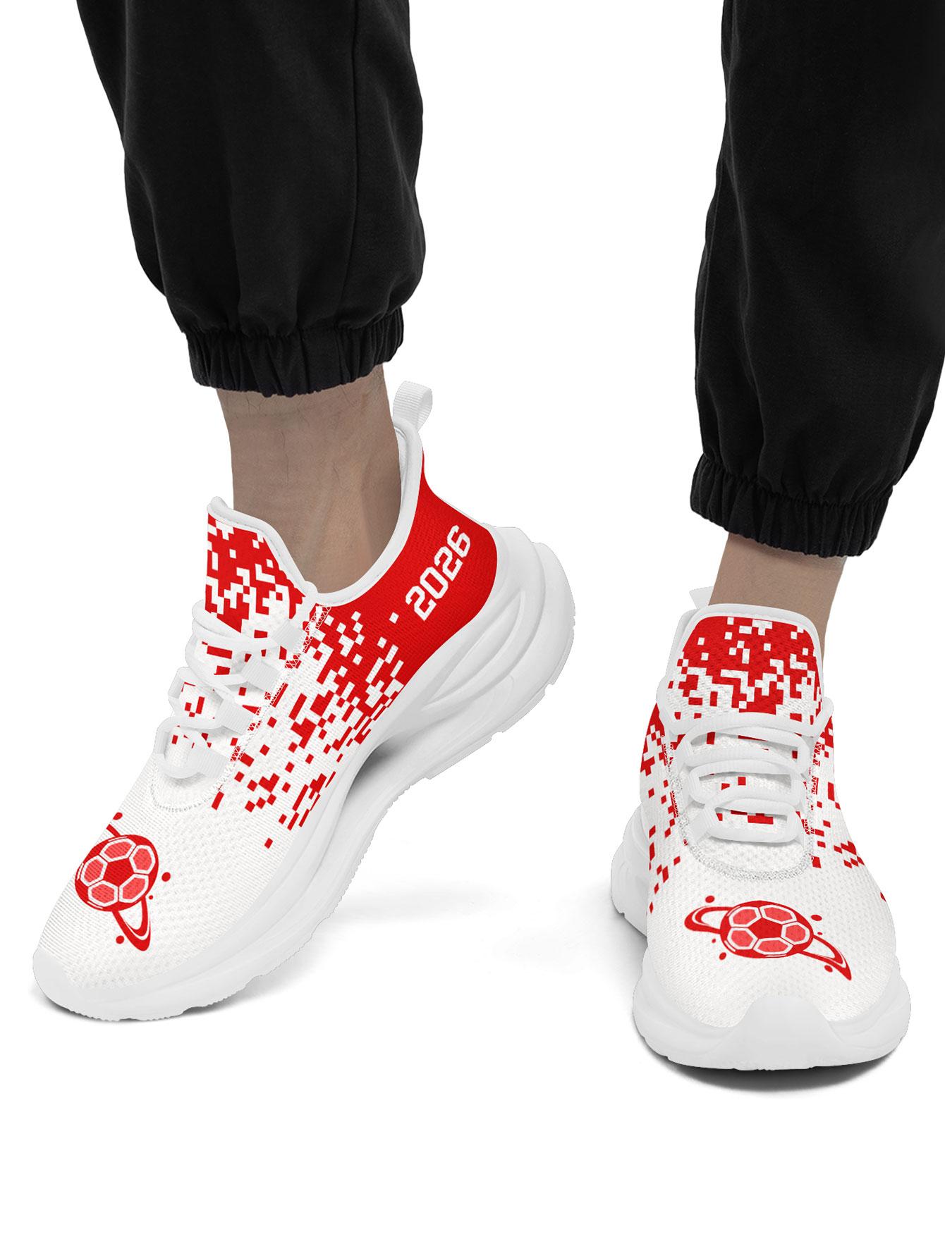 COOLCUSTOMIZE Men's SUI 2026 Soccer Pixel Art  Sports Shoes, Stylish Breathable Running Sneakers, Casual  Footwear