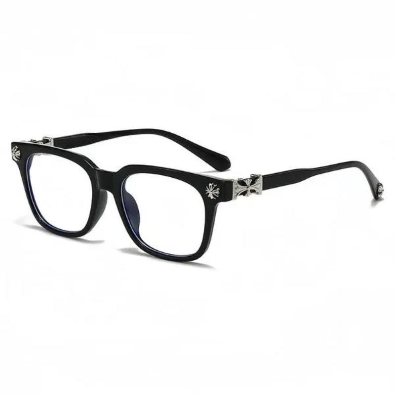 Classic Flat Lens Glasses, Elegant High Iq Style, Unisex Durable Frame, Ultra-Light, Suitable for Work and Daily Use