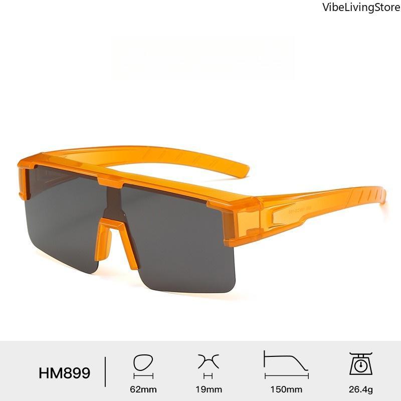 Fit-Over Clip-On Sunglasses, 2-in-1 Combo UV400 Protection Windproof Anti-Glare Sports Glasses