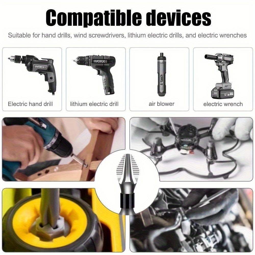 5pcs Magnetic Screwdriver Set, Steel Shockproof Cross Head, Anti-Impact Non-Slip Hex Shank, Strong Magnet Tip, Durable Tool Kit