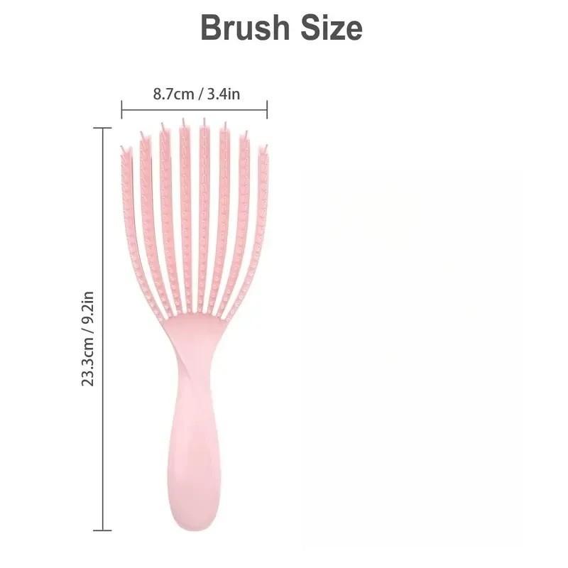 Wet Dry Two-In-One Comb Set, Hair Combs, Hair Styling Tools, Ideal for Straight Fine Hair, Pain-Free Combing, Compact Portable, Perfect for Travel, Not Suitable for Curly Hair