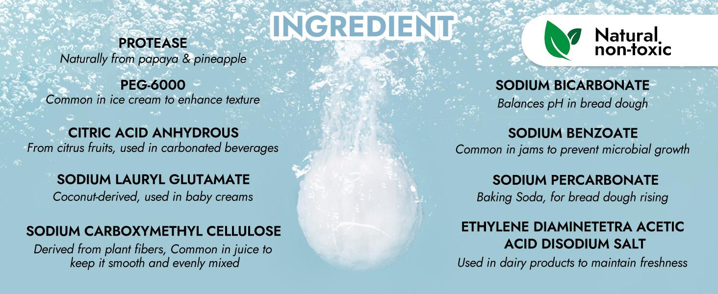 Papablic 120Pcs Baby Bottle Washing Tablets for Momcozy, GROWSY, Baby Brezza, Ultra Concentrated Safe Formula Detergent Soap Tablets Compatible with All Brands - Milk Residue