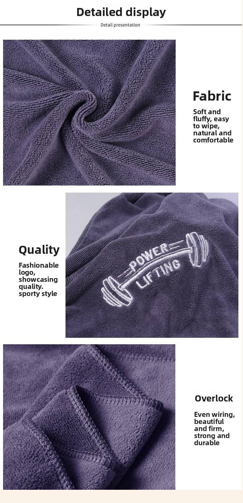 Gym sports sweat-absorbing quick-drying towel microfiber towel multi-functional solid color sports towel making logo