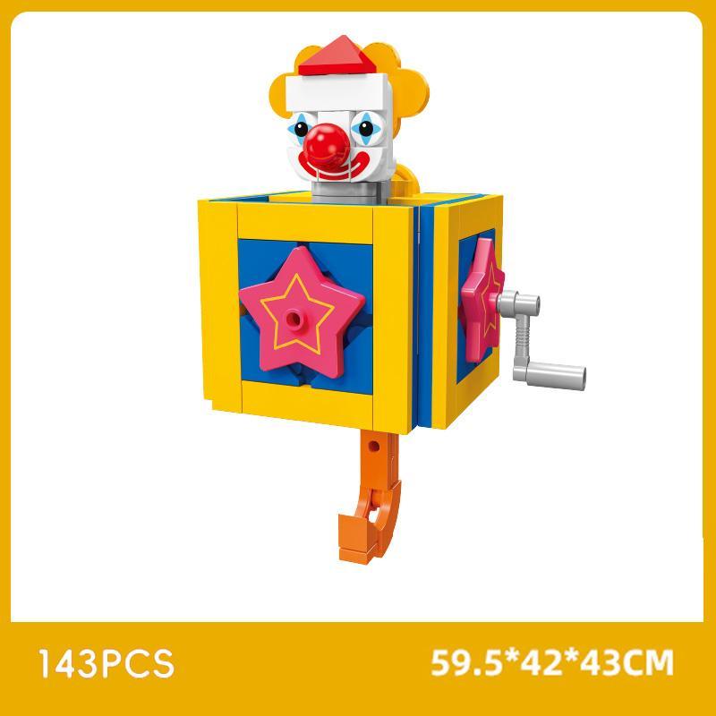 185 PCS Creative Building Blocks (Dog / Clown / Ice Cream Theme): Wall Decor + Key Hanger + Storage | Gift / Collection / Christmas Edition