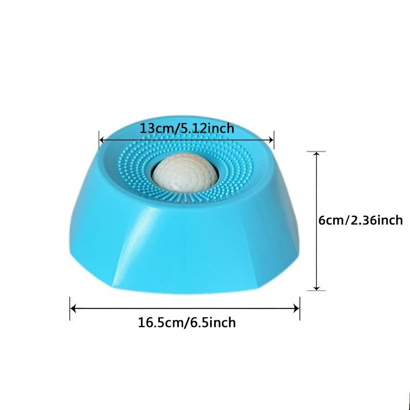 Pet Slow Feeder Dog Bowl, Liquid Snack Holder, Tongue Cleaner, Rolling Design, No Spill Bone Broth Bowl, Multi-Functional Puppy Yogurt Bowl