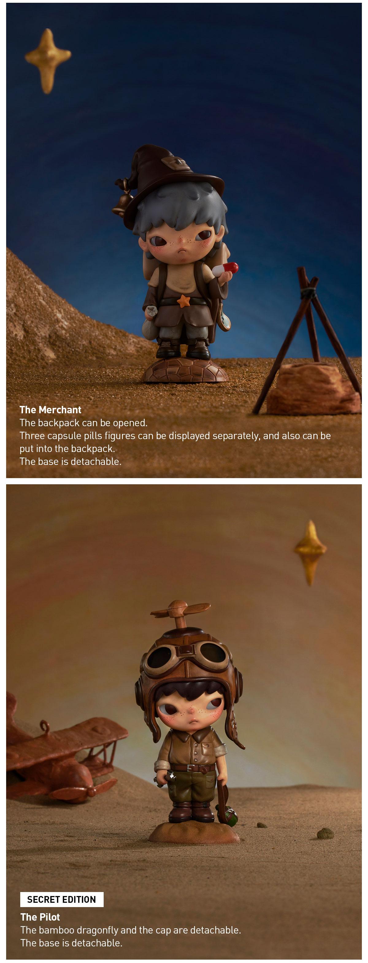 POP MART Hirono×Le Petit Prince Series Figures, Blind Box, Mystery Box